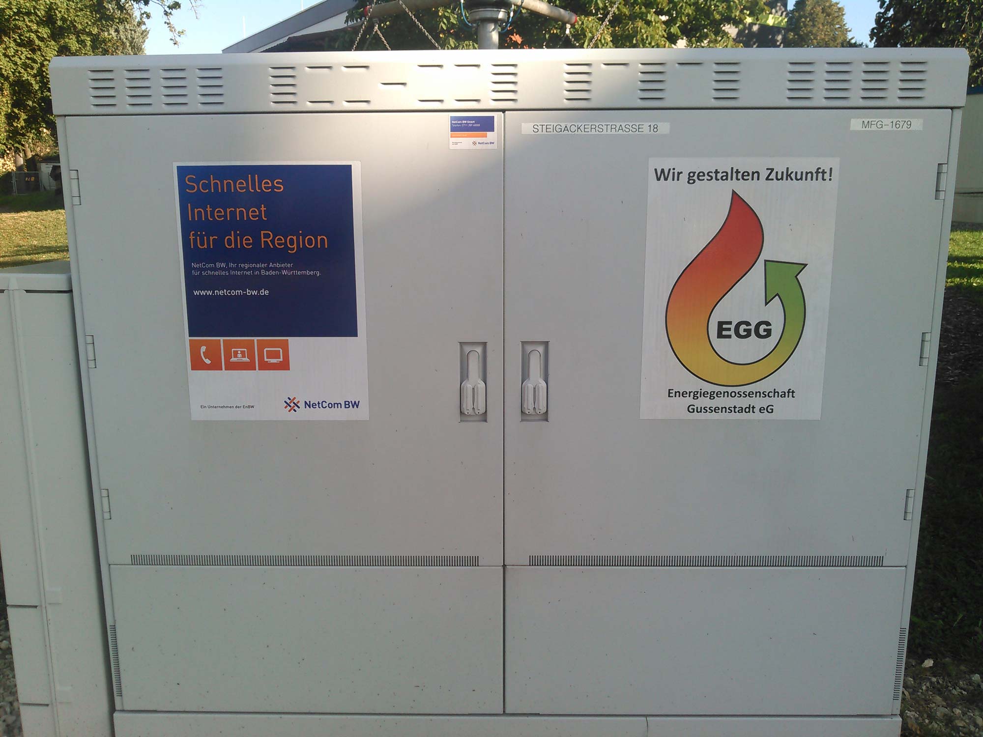 Energiegenossenschaft Gussenstadt eG – Verteilerkasten