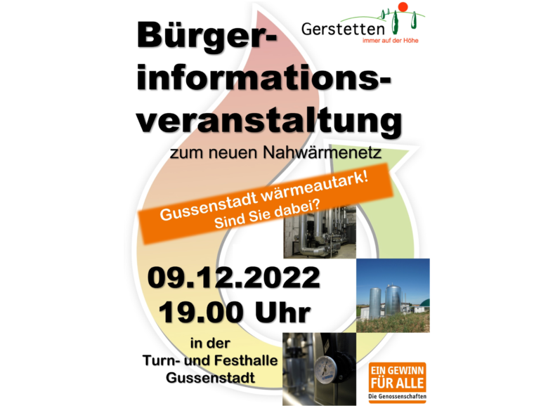 Gussenstadt: Wärmeautark! – Einen Schritt weiter
