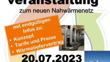 Finale Infos zum Wärmenetz 2.0